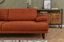 Atelier Del Sofa Sofá-cama 3 Plazas Mustang Naranja Estilo Industrial Hotelero